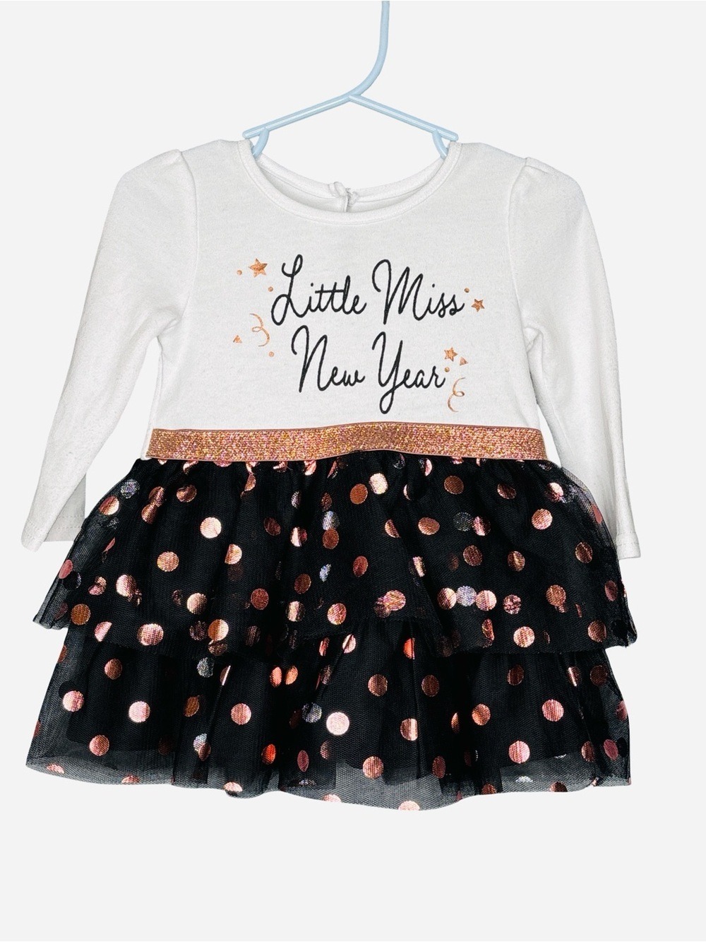 Baby Girls' Tutu Dress with Graphic Bodice, Size 12M New Years Dress
